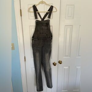 Bethany Mota Women’s Grey Overalls Large